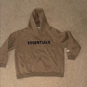 Essentials Fear of God Brown Hoodie
